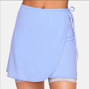 Outdoor voices tissue wrap skirt